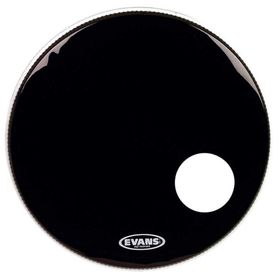 Evans BD22RB 22 EQ3 Resonant Siyah Kick Ön Delikli Tek Katlı Davul Derisi