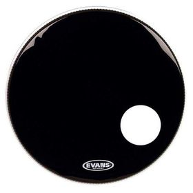 Evans BD22RB 22 EQ3 Resonant Siyah Kick Ön Delikli Tek Katlı Davul Derisi