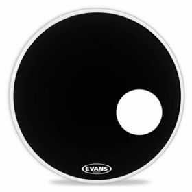 Evans BD22RB 22 EQ3 Resonant Siyah Kick Ön Delikli Tek Katlı Davul Derisi