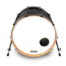 Evans BD22RSW 22 Resonat Smooth Kick Beyaz Ön Delikli Tek Kat Davul Derisi