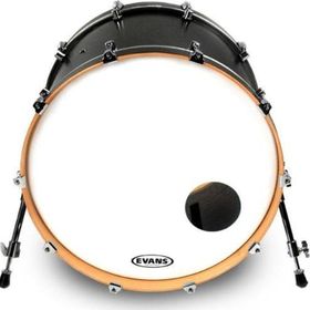 Evans BD22RSW 22 Resonat Smooth Kick Beyaz Ön Delikli Tek Kat Davul Derisi