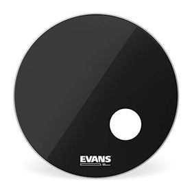 Evans BD24RB 24 EQ3 Resonant Siyah Kick Ön Delikli Tek Kat Davul Derisi
