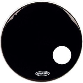 Evans BD24RB 24 EQ3 Resonant Siyah Kick Ön Delikli Tek Kat Davul Derisi