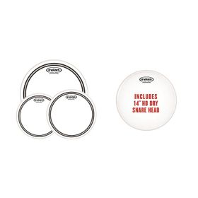 Evans EPP-EC2Shdd-R Deri Seti 10+12+16+14 Ec2S Tom Clear Ringli+Hd Dry