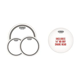 Evans EPP-EC2Shdd-R Deri Seti 10+12+16+14 Ec2S Tom Clear Ringli+Hd Dry