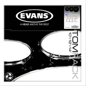 Evans ETP-ONX2-F 10+12+14 Tom Kumlu Siyah Fusıon Kitli Davul Derisi