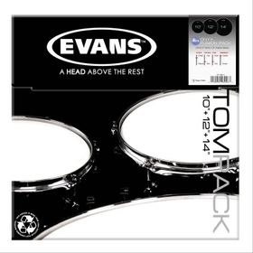 Evans ETP-ONX2-F 10+12+14 Tom Kumlu Siyah Fusıon Kitli Davul Derisi