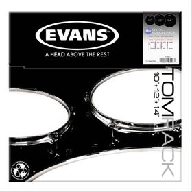Evans ETP-ONX2-F 10+12+14 Tom Kumlu Siyah Fusıon Kitli Davul Derisi