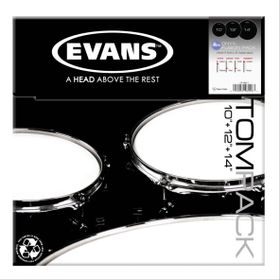 Evans ETP-ONX2-F 10+12+14 Tom Kumlu Siyah Fusıon Kitli Davul Derisi