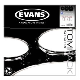 Evans ETP-ONX2-F 10+12+14 Tom Kumlu Siyah Fusıon Kitli Davul Derisi