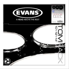 Evans ETP-ONX2-F 10+12+14 Tom Kumlu Siyah Fusıon Kitli Davul Derisi