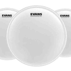 Evans ETP-UV1-F 10+12+14 Tom Kumlu Beyaz Fusıon Kitli Davul Derisi