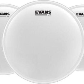 Evans ETP-UV1-F 10+12+14 Tom Kumlu Beyaz Fusıon Kitli Davul Derisi
