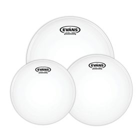 Evans ETPG12CTD-S 12+13+16 G12 Tom Kumlu Beyaz Standart Kitli Davul Deri Seti