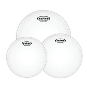 Evans ETPG12CTD-S 12+13+16 G12 Tom Kumlu Beyaz Standart Kitli Davul Deri Seti