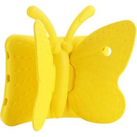 Evastore Apple iPad 10.2 2021 9. Nesil Zore Butterfly Standlı Sarı Tablet Kılıf