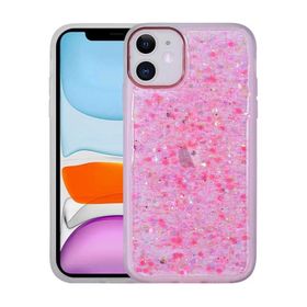 Evastore Apple iPhone 11 Figürlü Desenli Işıltılı Sert Sos Kapak Kılıf