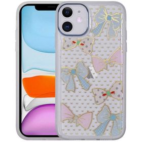 Evastore Apple iPhone 11 Figürlü Desenli Işıltılı Sert Sos Kapak Kılıf