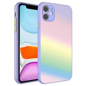 Evastore Apple iPhone 11 Kamera Korumalı Renkli Temperli X-Cam Kapak Kılıf