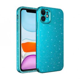 Evastore Apple iPhone 11 Kamera Korumalı Simli Lüks Koton Kapak Kılıf