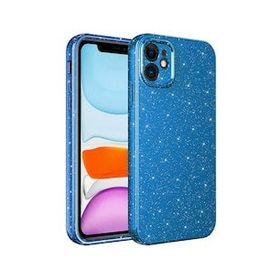 Evastore Apple iPhone 11 Kamera Korumalı Simli Lüks Koton Kapak Kılıf