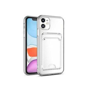 Evastore Apple iPhone 11 Kartlıklı Şeffaf Setra Clear Silikon Kapak Kılıf