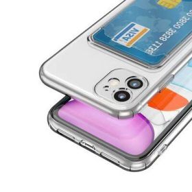 Evastore Apple iPhone 11 Kartlıklı Şeffaf Setra Clear Silikon Kapak Kılıf