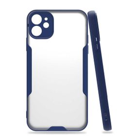 Evastore Apple iPhone 11 Parfe Sarı Kenarlı Şeffaf Kapak Kılıf