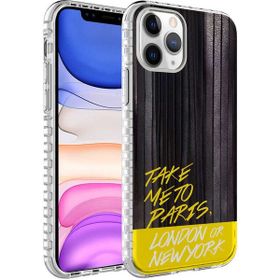 Evastore Apple iPhone 11 Pro Airbag Kenarlı Renkli Desenli Silikon Elegans Kapak Kılıf