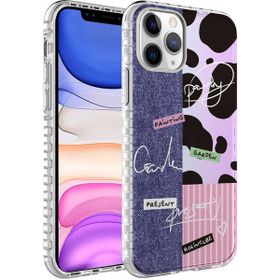 Evastore Apple iPhone 11 Pro Airbag Kenarlı Renkli Desenli Silikon Elegans Kapak Kılıf