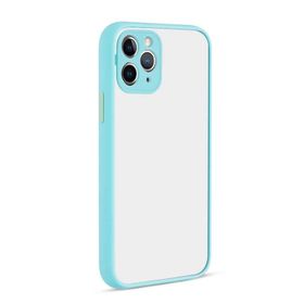Evastore Apple iPhone 11 Pro Hux Kırmızı Kenarlı Gri Kapak Kılıf