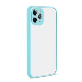 Evastore Apple iPhone 11 Pro Hux Kırmızı Kenarlı Gri Kapak Kılıf