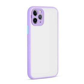 Evastore Apple iPhone 11 Pro Hux Kırmızı Kenarlı Gri Kapak Kılıf