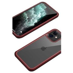 Evastore Apple iPhone 12 Dor Silikon Temperli Cam Kapak Kılıf