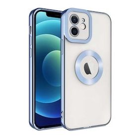 Evastore Apple iPhone 12 Kamera Korumalı Logo Gösteren Şeffaf Kapak Kılıf
