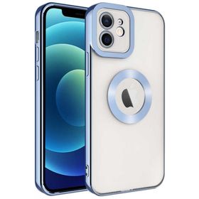 Evastore Apple iPhone 12 Kamera Korumalı Logo Gösteren Şeffaf Kapak Kılıf