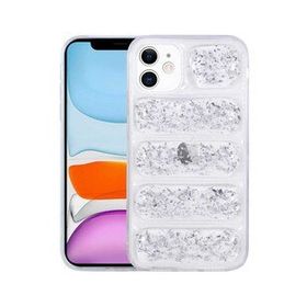 Evastore Apple iPhone 12 Kamera Korumalı Simli Airbag'li Dalga Kapak Kılıf