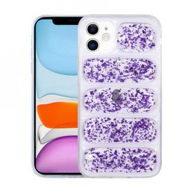 Evastore Apple iPhone 12 Kamera Korumalı Simli Airbag'li Dalga Kapak Kılıf