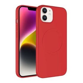 Evastore Apple iPhone 12 Magsafe Wireless Şarj Özellikli Pastel Renk Silikon Plas Kapak Kılıf