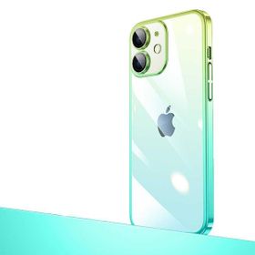 Evastore Apple iPhone 12 Parlak Renk Geçişli Kamera Korumalı Senkron Kapak Kılıf