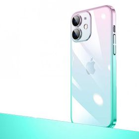 Evastore Apple iPhone 12 Parlak Renk Geçişli Kamera Korumalı Senkron Kapak Kılıf