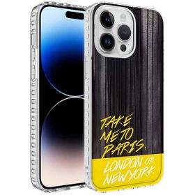 Evastore Apple iPhone 12 Pro Airbag Kenarlı Renkli Desenli Silikon Elegans Kapak Kılıf