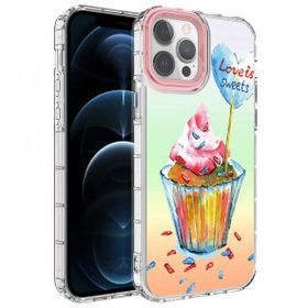 Evastore Apple iPhone 12 Pro Kamera Korumalı Renkli Desenli Sert Silikon Korn Kapak Kılıf