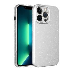 Evastore Apple iPhone 12 Pro Kamera Korumalı Simli Lüks Koton Kapak Kılıf