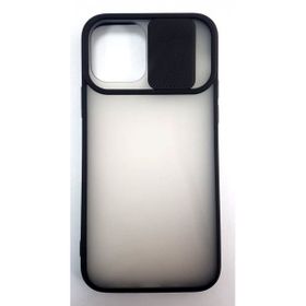 Evastore Apple İphone 12 Pro Kamera Sürgülü Korumalı Buz Silikon Kapak Kılıf