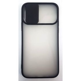 Evastore Apple İphone 12 Pro Kamera Sürgülü Korumalı Buz Silikon Kapak Kılıf