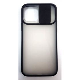 Evastore Apple İphone 12 Pro Kamera Sürgülü Korumalı Buz Silikon Kapak Kılıf