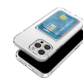 Evastore Apple iPhone 12 Pro Kartlıklı Şeffaf Setra Clear Silikon Kapak Kılıf