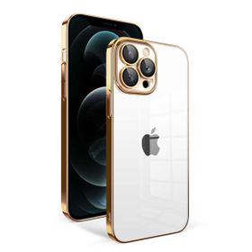 Evastore Apple iPhone 12 Pro Max Kamera Korumalı Renkli Çerçeveli Garaj Kapak Kılıf