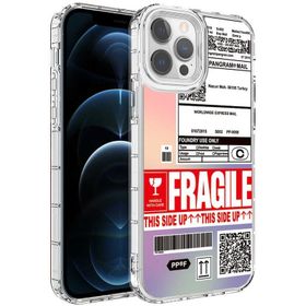 Evastore Apple iPhone 12 Pro Max Kamera Korumalı Renkli Desenli Sert Silikon Korn Kapak Kılıf